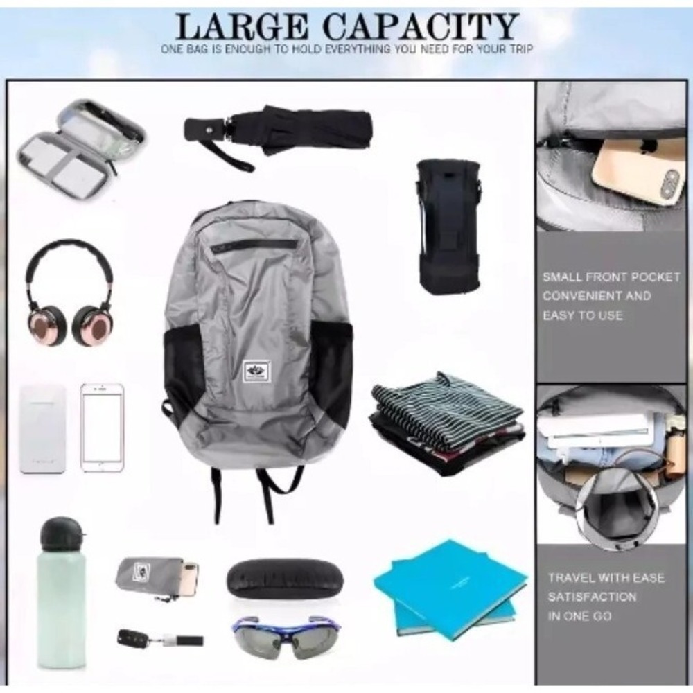 20l Waterproof Packable Hiking Backpack, Ultra Li… - image 4